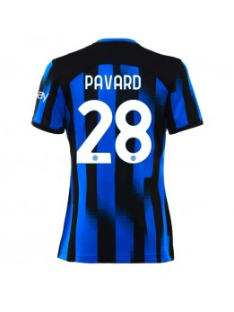 Ženski Nogometna dresi replika Inter Milan Benjamin Pavard #28 Domači 2023-24 Kratek rokav
